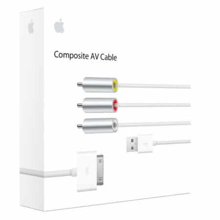 Cable Apple vídeo compuesto AV